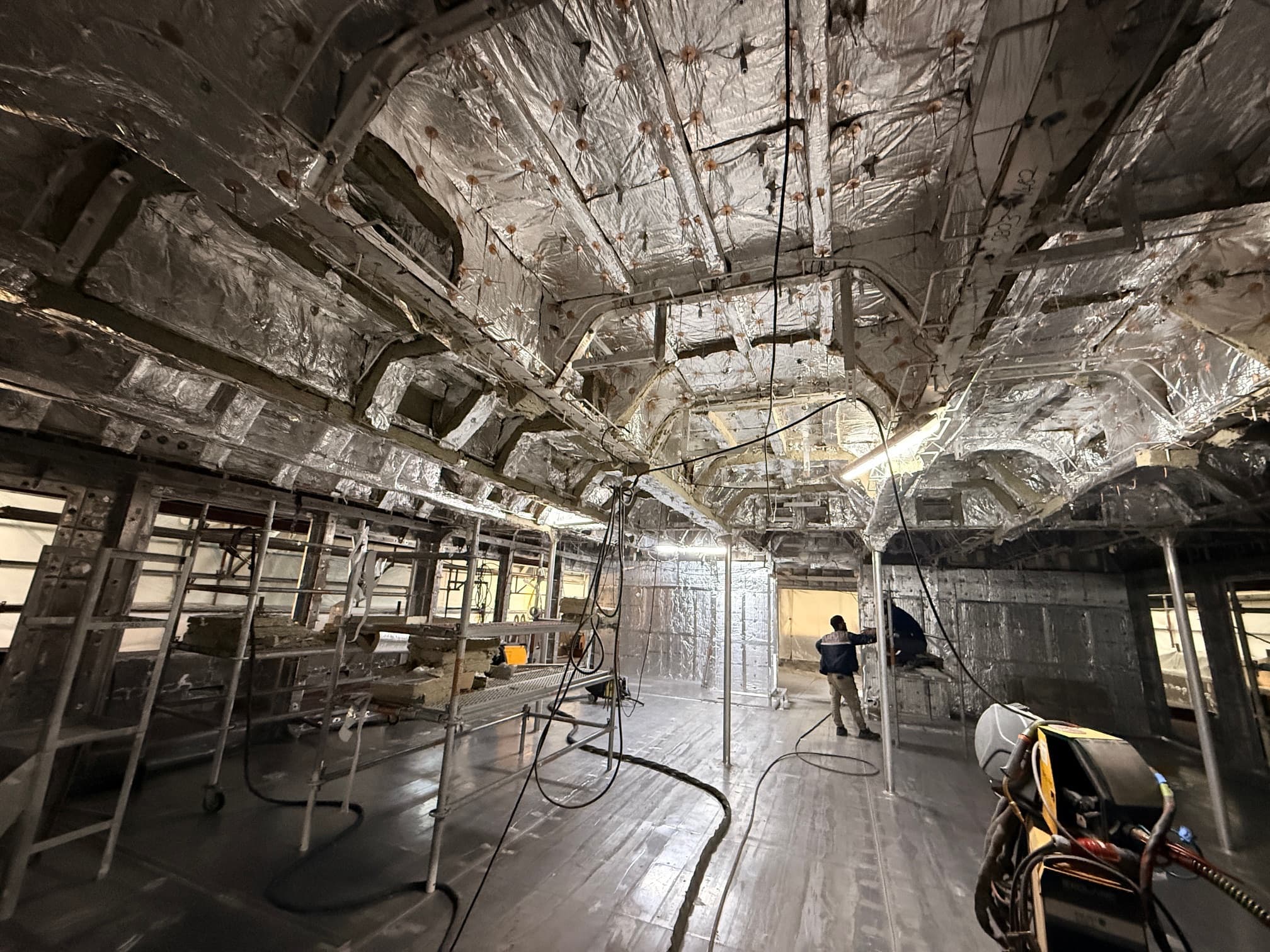 Ship interior under construction